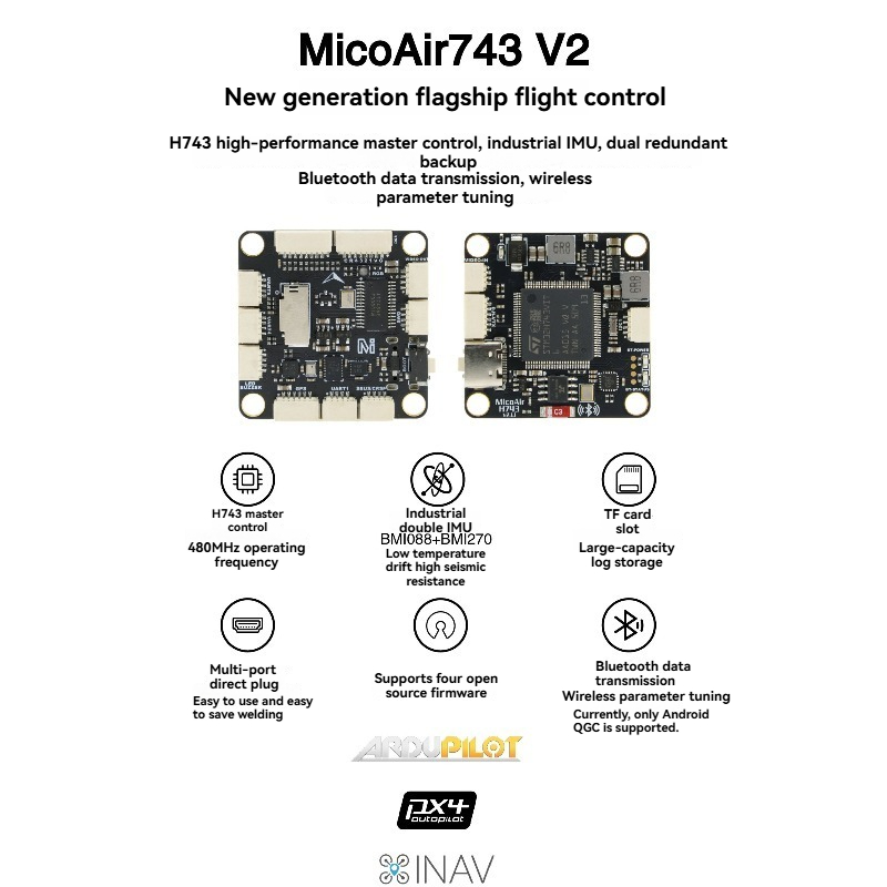 MicoAir743 V2 Flight Controlle - Betaflight Flight Controller recensie en prijs