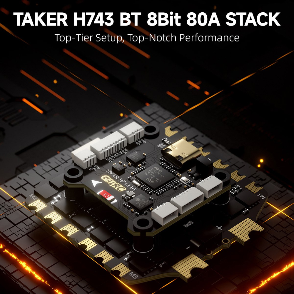 GEPRC TAKER H743 BT 8Bit 80A S - Analog Fpv Transmitter recensie en prijs