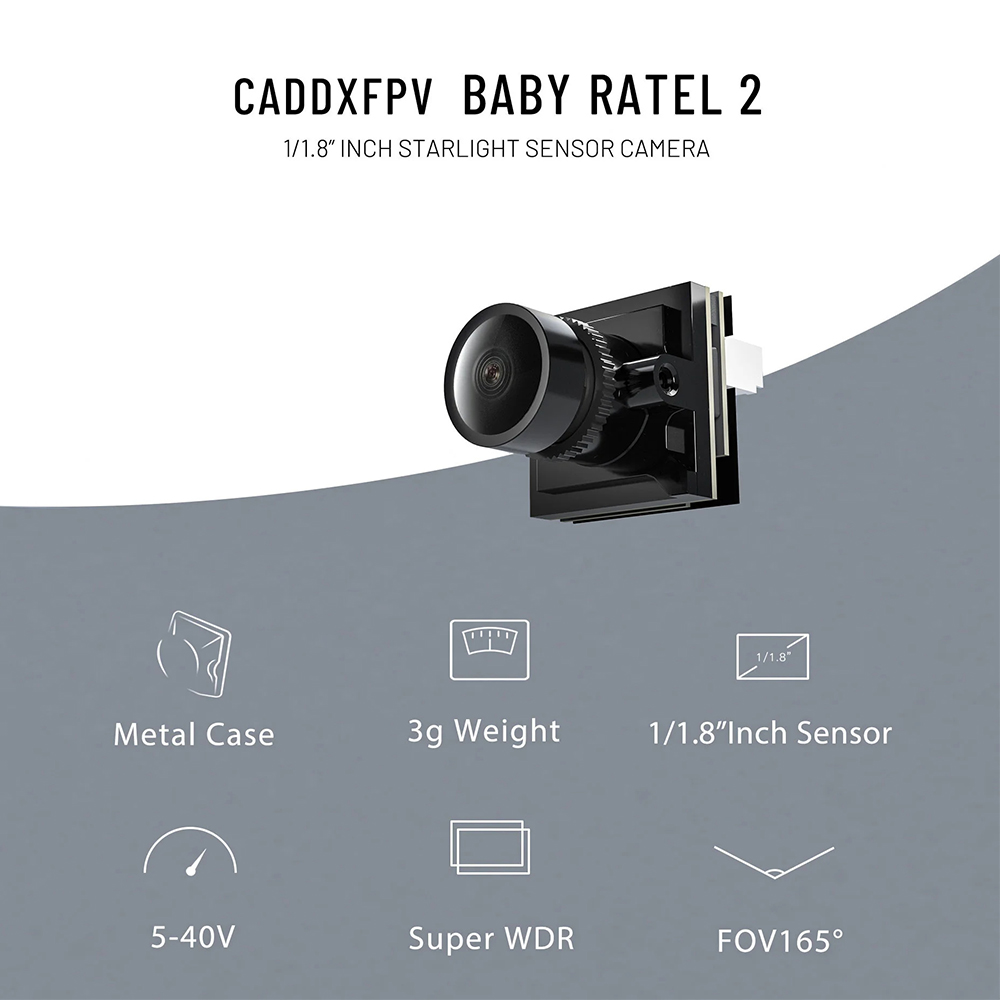 CADDX Micro FPV-camera Ratel 2 - Drone Rc Camera recensie en prijs
