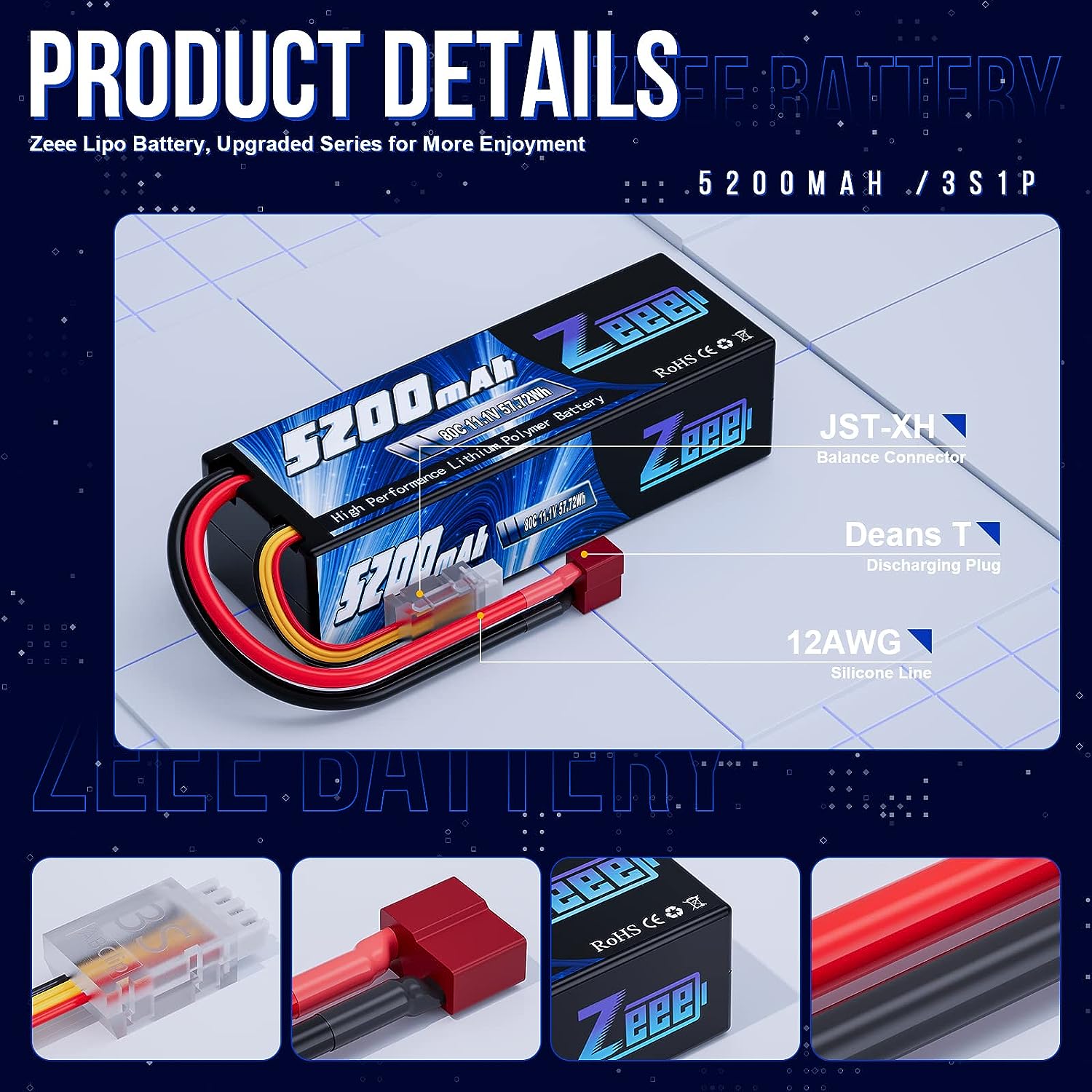 1/2pcs Zeee 3S 5200mAh Lipo Ba - Drone Rc Truck recensie en prijs
